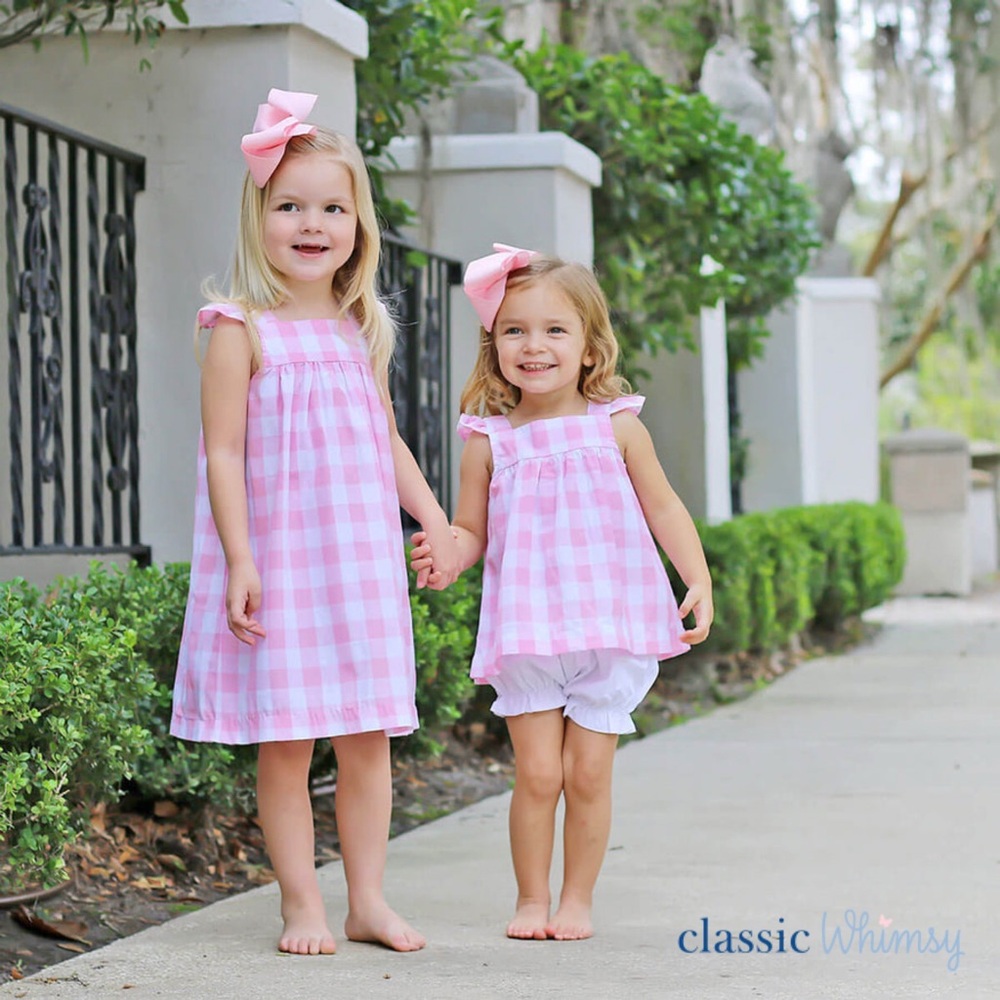 Classic Whimsy Pink Check Amy Dress